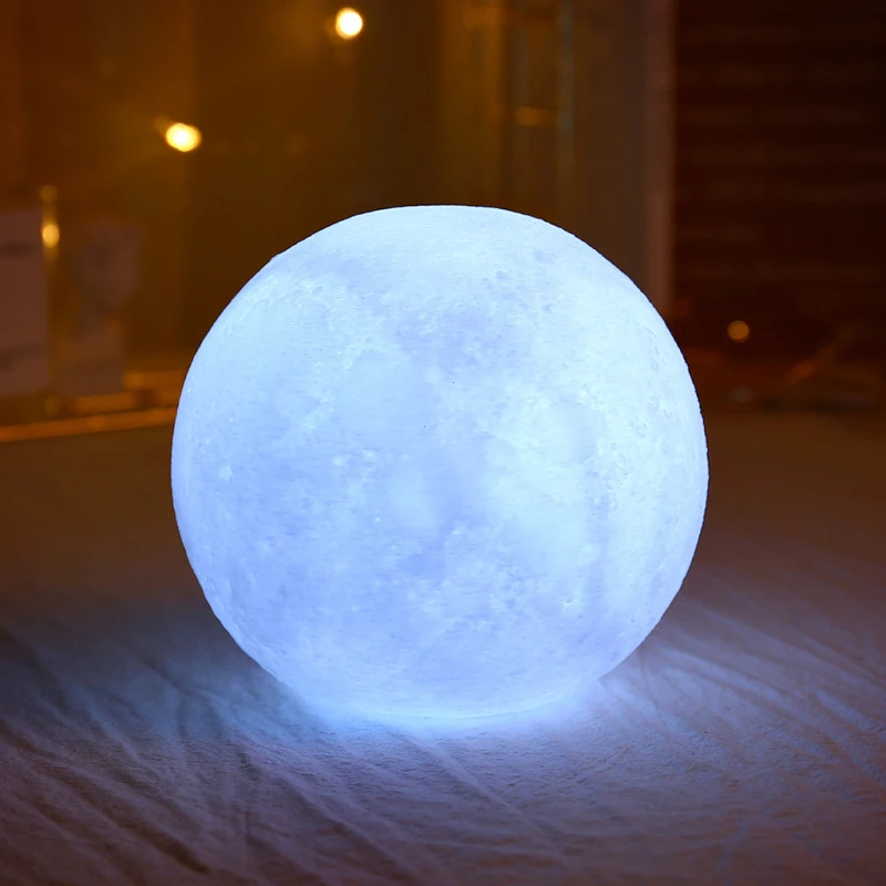 Kūrybos Apdailos Mėnulis Naktį Šviesos Žėrintis Kamuolys Šviesos su įmontuota Baterija, Miegamojo Lovos Dekoratyvinis Naktį Lempos Šviesos Lentelė