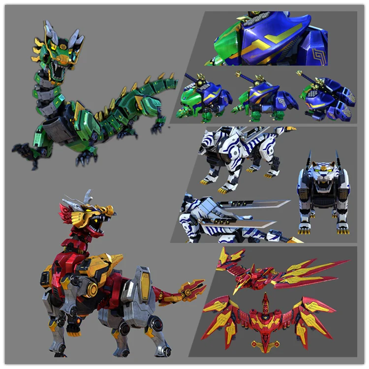 2020 nauji Vaikai, Žaislai, Dovanos, 5 in 1 Asamblėjos Dinozords Transformacijos Ranger Megazord Robotas Veiksmų Skaičiai Vaikams, Žaislai, Dovanos