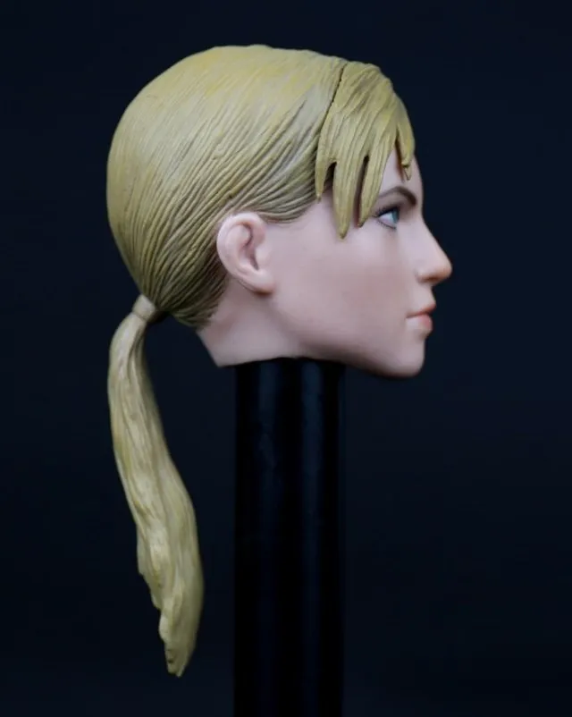 Sandėlyje F004 1/6 Masto Moterų Galvos Skulptūra Nulipdyta Jill Galvos Drožyba Modelio Aksesuaras 12 cm Įstaiga