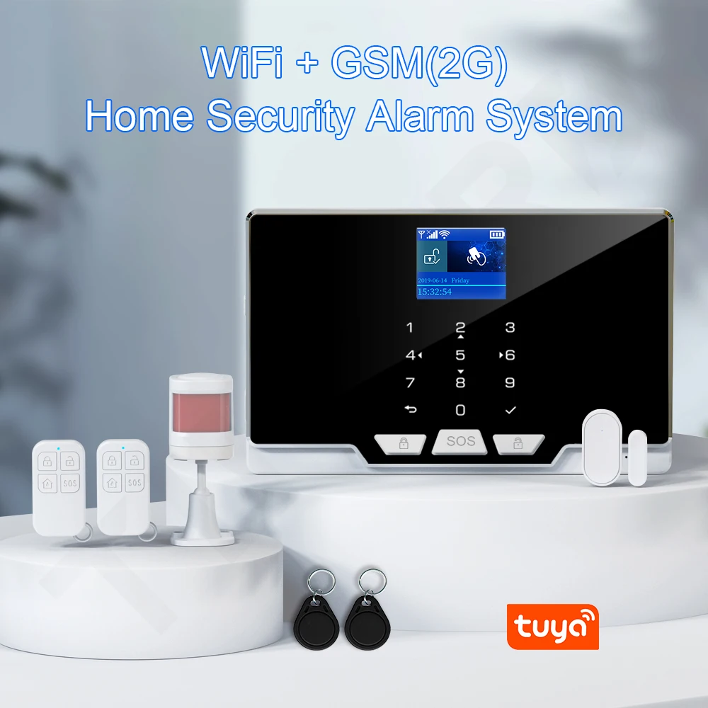 TUGARD Naujas G20 Tuya 433Mhz Belaidžio Namų WIFI, GSM Apsaugos Signalizacijos Sistemos Komplektas Namas apsaugos nuo Įsilaužimo Signalizacijos Sistema Su Nuotolinio Valdymo PROGRAMĖLĘ