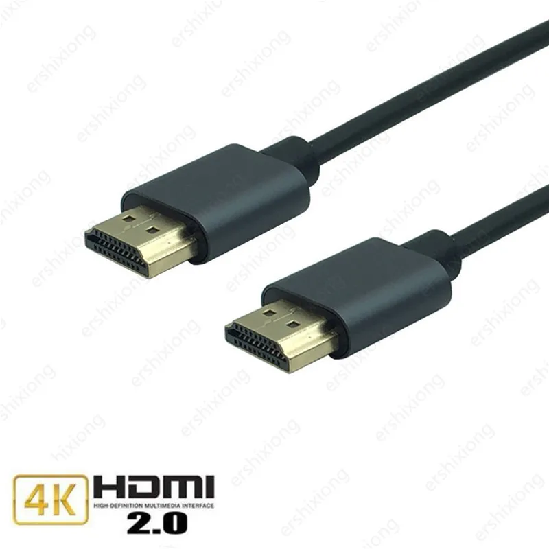 Naujas HDMI Kabelis M/M, Aliuminio lydinio HDMI į HDMI 2k*4k 2.0 Slim HDMI Kabelis, TV Nešiojamas Projektorius, PS3, PS4 Kabelis 0,5 m 1m 1,5 m 3m