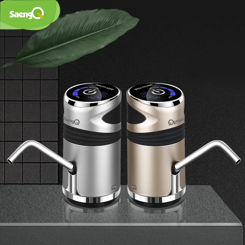 SaengQ Automatinis Elektrinis Vandens Siurblys USB Įkrovimo Mygtuką Balionėlis Galoną Butelį Geriamojo Jungiklis Vandens Pumpavimo Įrenginys