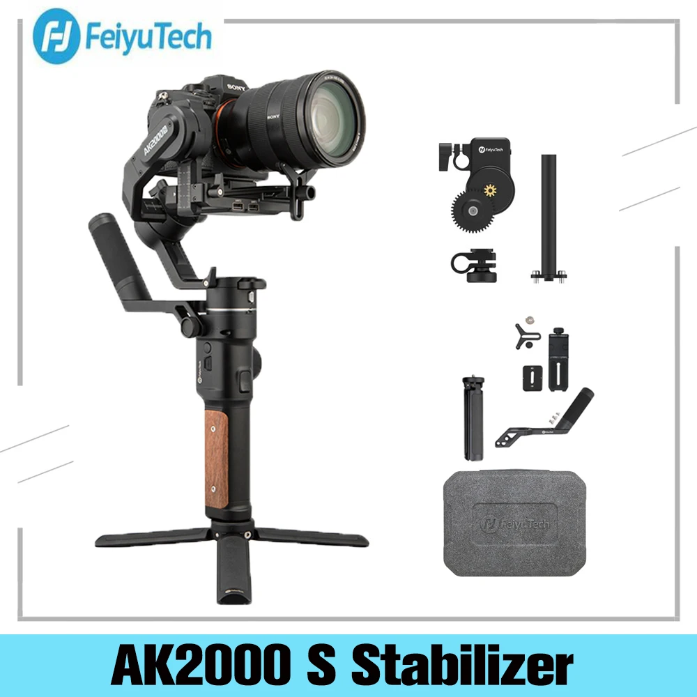 Feiyu Ak2000S Išplėstinė Rinkinys 3 Krypties nešiojamą Gimbal Stabilizatorius Sony, Panasonic, Canon Nikon Veidrodžio ir VEIDRODINIAI Skaitmeninis Fotoaparatas