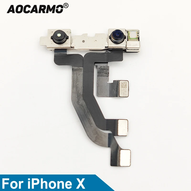 Aocarmo Susiduria su Veido Atpažinimo Priekinė Kamera Modulis Jutiklis Flex Cable For iPhone 