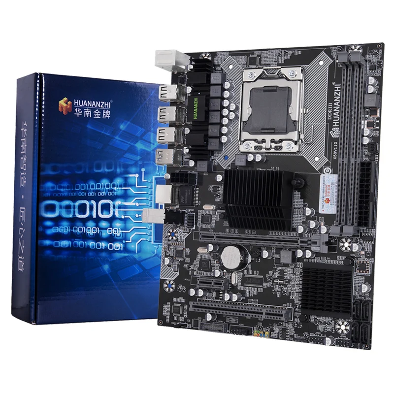 HUANANZHI X58 LGA1366 Plokštę su CPU Intel Xeon X5670 2.93 GHz ir Aušintuvas RAM 8G DDR3 RECC 2 Metų Garantija Visiems Išbandyti