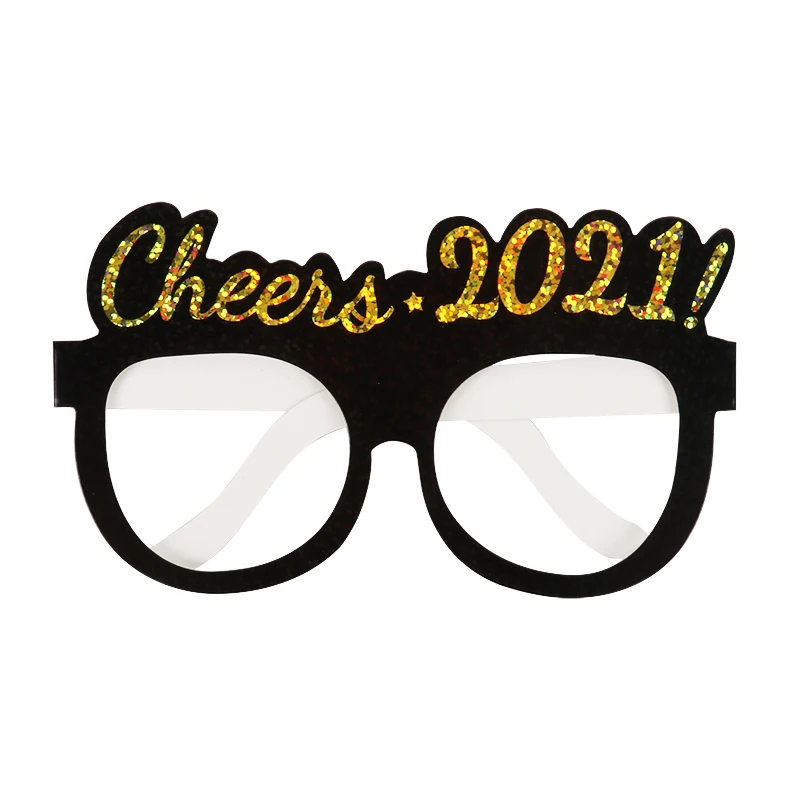 12pcs 2021 naujųjų metų išvakarėse šalies prekių akinių rėmeliai foto rekvizitai laimingas newyear knygą, akinius, veidrodis, rėmelis šeimos namų puošybai