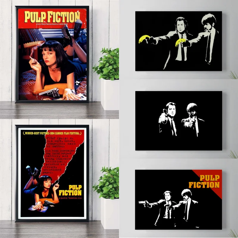 Pulp Fiction Ir Senovinių Filmų, Plakatų Ir Grafikos Paveikslai Tapyba Sienos Nuotraukas Kambarį Plakatas Dekoratyvinis Namų Dekoro Tableau