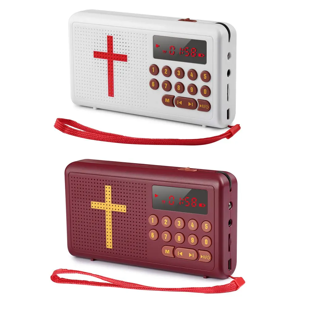 MP3 garso Biblija grotuvo garsiakalbių parama TF/SD kortelę, USB 