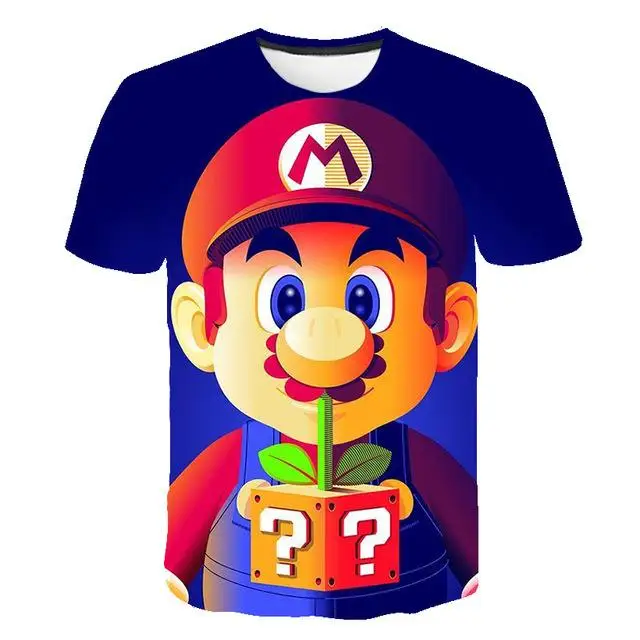 Vėliau Harajuku Klasikiniai Žaidimai, Super Mario Vaikas marškinėliai Vyrams/Moterims Super Smash Bros 3D print T-shirt Hip-Hop marškinėlius Streetwear Viršūnės