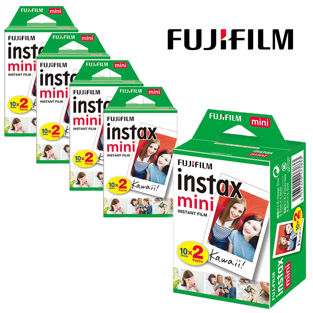 Autentiškas 100 Lapų Fujifilm Instax Mini Baltas filmas Fuji 7s 8 9 11 Momentinių Nuotraukų Fotoaparatą 