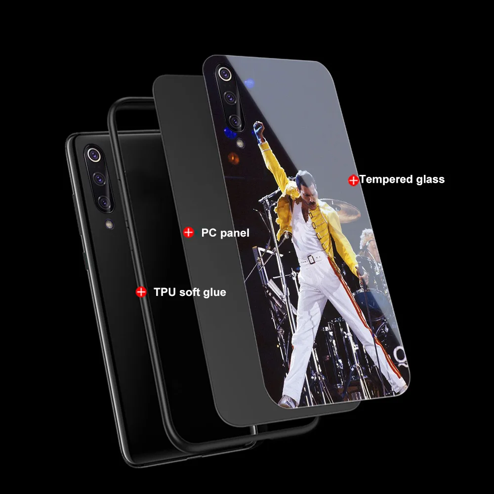 Ciciber Stiklo Atveju Xiaomi Redmi Pastaba 8 9 10 X 7, 8A 10 9S 8T 9T A3 A2 6X 5X Pro Mix Max 2s Lite F1 Freddie Mercury Funda Coque