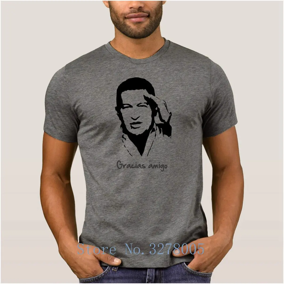 Pritaikyti Savo Įdomių Gracias Hugo Chavez T Shirts Mielas Plonas T-Shirt Vyrams Vasaros Medvilnės Paprasta Vyrai Tee Marškinėliai Tee Viršūnės