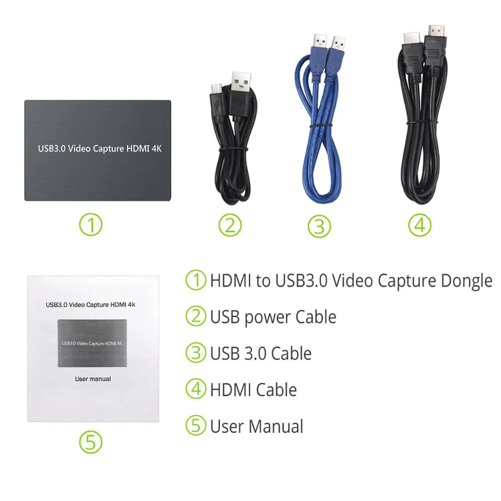 Neoteck 4k HDMI Žaidimas Užfiksuoti Kortelės 1080P HDMI USB 3.0 Live Filmavimo Žaidimas Užfiksuoti Su HDMI Kilpa-iš Mikrofonas