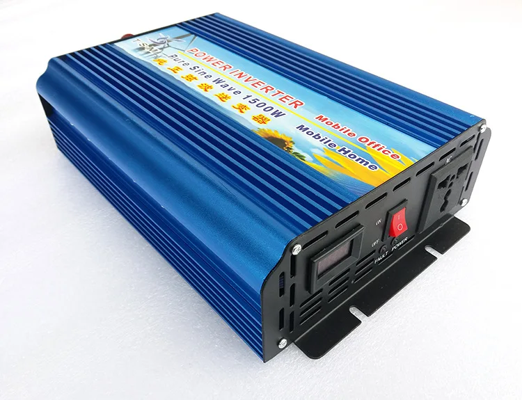 Viršįtampių galia 3000W Pure Sine Wave Power Inverter 1500W DC12V/24V/36V/48V, kad AC110V/220V, 50 HZ/60 HZ skaitmeninis ekranas
