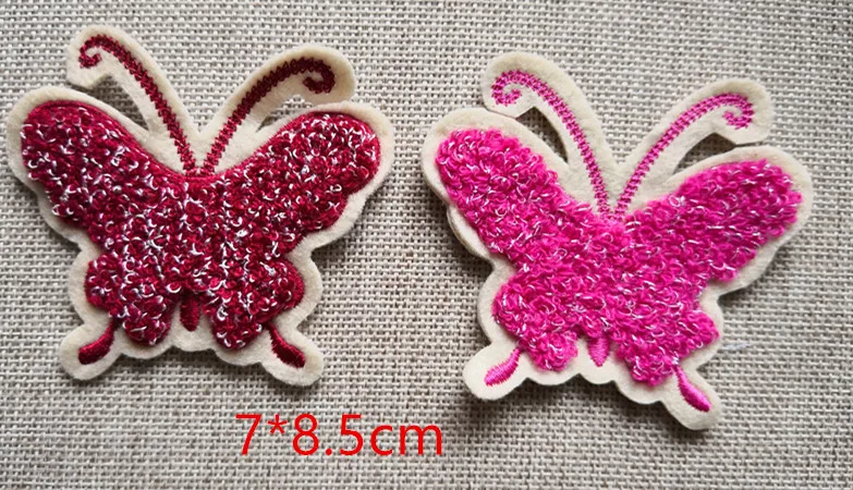 Didmeninė daug Rožinės spalvos ir Hot Pink Butterfly siuvimo audinio, patch, 
