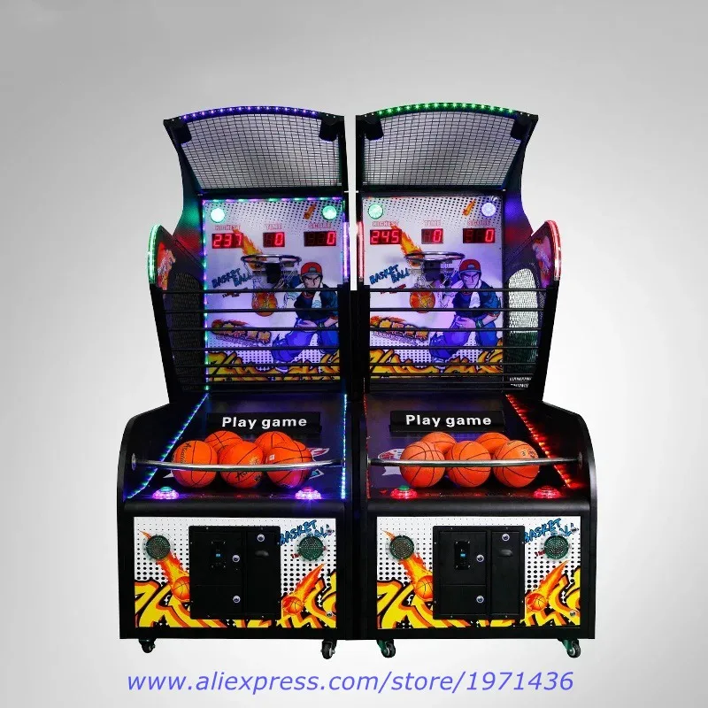 Pramogų Įranga, Paaugliai, Arcade Žaidimai Monetos Eksploatuojami Elektroninių Prabanga Krepšinio Žaidimo Mašina