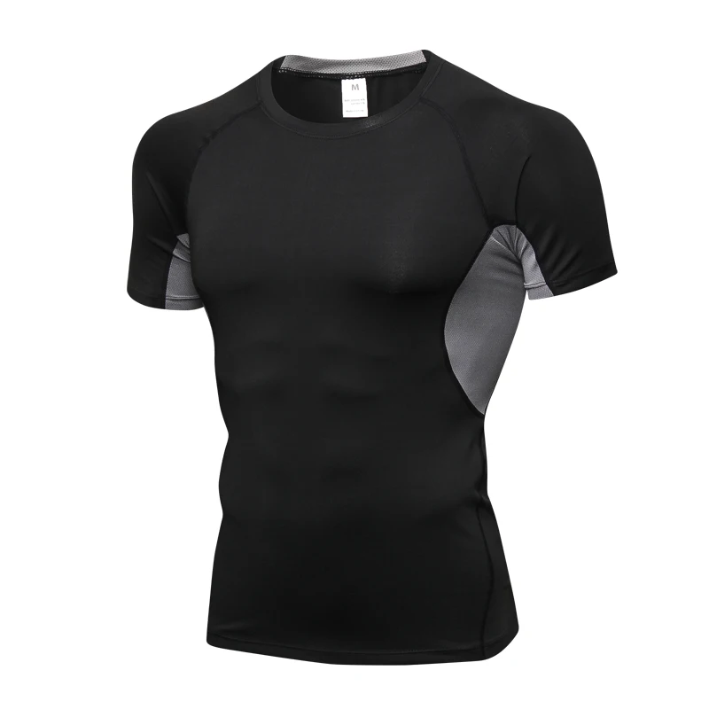 2019 Naujas Quick Dry Vyrų Išsami mokymo marškinėliai Sveikatingumo Bėgimas T-shirt Sportwear Vyrai Veikia T-shirt vyrams Didelis Dydis
