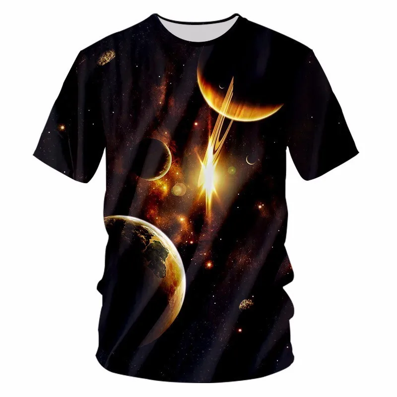 OGKB Plius Dydžio Marškinėlius 7XL Vyrų Cool Spausdinti Galaxy Kosmoso 3D T-shirt Vyras Hiphop Streetwear Punk Marškinėliai, O Kaklo Atsitiktinis T Shirts
