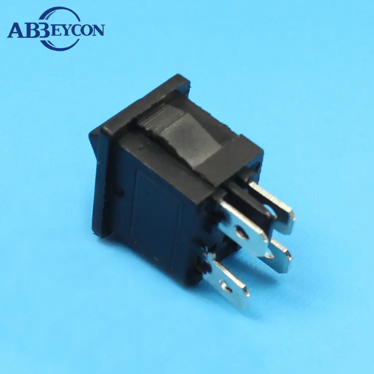 RS239 4P 6A 250V juodas svirtinis jungiklis Elektrinis mikro jungiklis on-off funkcija