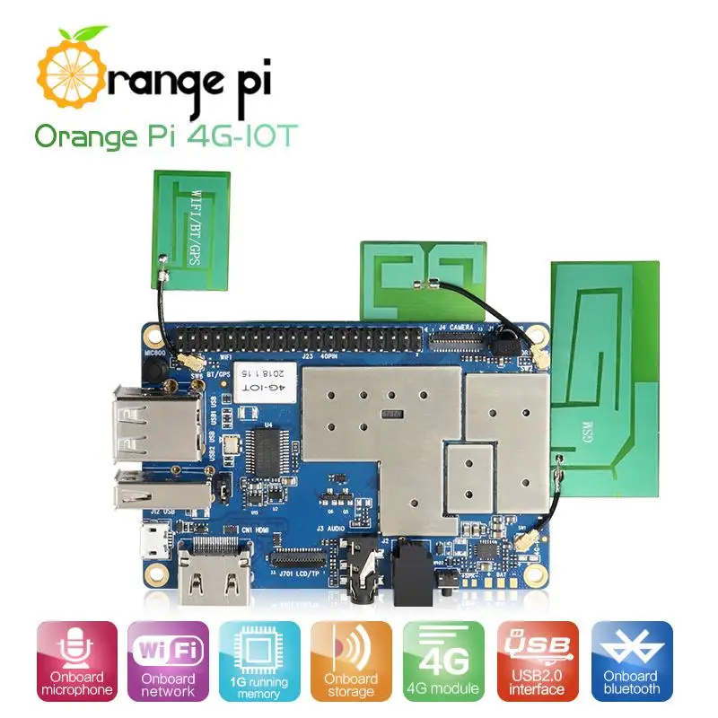 Oranžinė Pi 4G-DI 1G Cortex-A53 8GB EMMSP Paramos 4G SIM Kortelę 