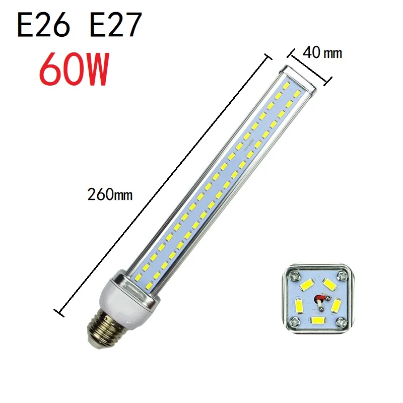 E26 E27 E39 E40 LED lempos, Kukurūzų šviesos 25W 35W 45W 60W 70W 80W Led Lemputė 110V, 220V Didelio ryškumo energijos taupymo Dėmesio Lampada