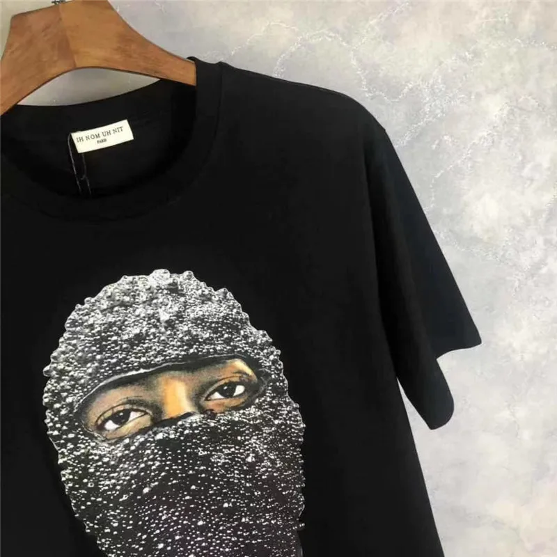 2021ss ih nom uh nit ATSIPALAIDAVĘS T-shirt Vyrai Moterys Geriausios Kokybės Atsitiktinis Vasaros Stiliaus Perlų Kaukė Spausdinimo Viršūnes Tee