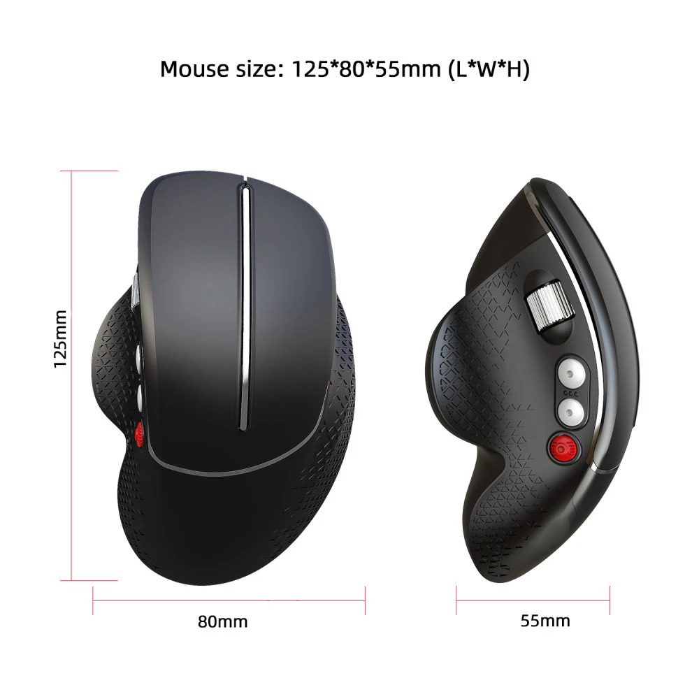 UTHAI DB23 naujos vertikalios wireless USB pelė įkraunama biuras pelės 2.4 G optinė pelė, ergonomiškas pelės, tinka pastaba