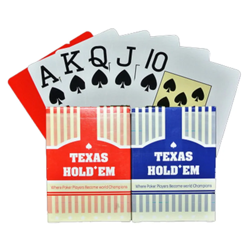 2 Komplektai/Daug Klasikinis Teksaso Pokerio Kortos Didelis Šriftas Plastikinės Kortelės Vandeniui Pokerio Žaidimas