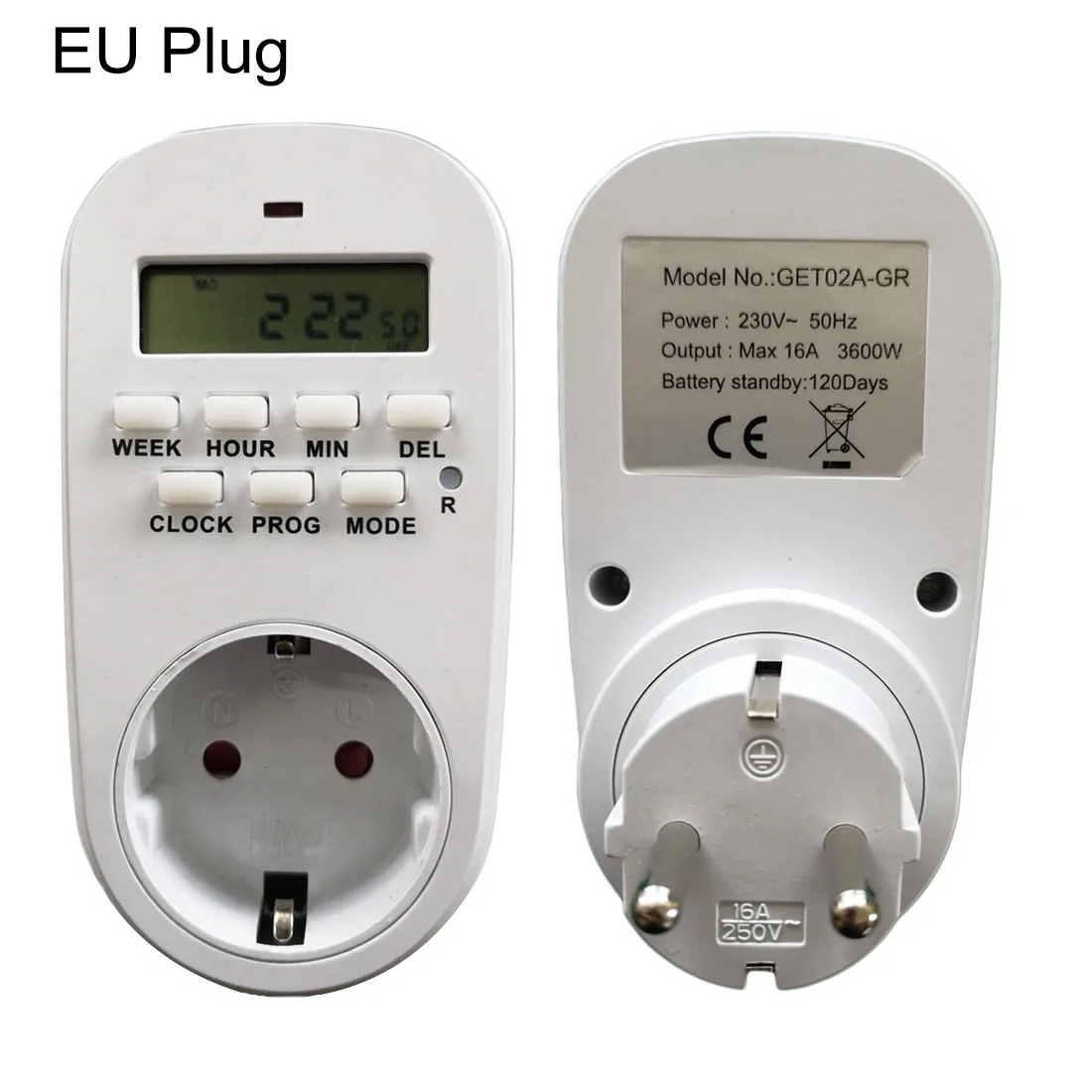 ES /JAV/ UK Plug Smart kištukinis Lizdas, Skaitmeninis Laikmatis Įjungti Energijos Taupymo Reguliuojamas Programuojami Nustatymas Laikrodis/ On/ Off Laikas