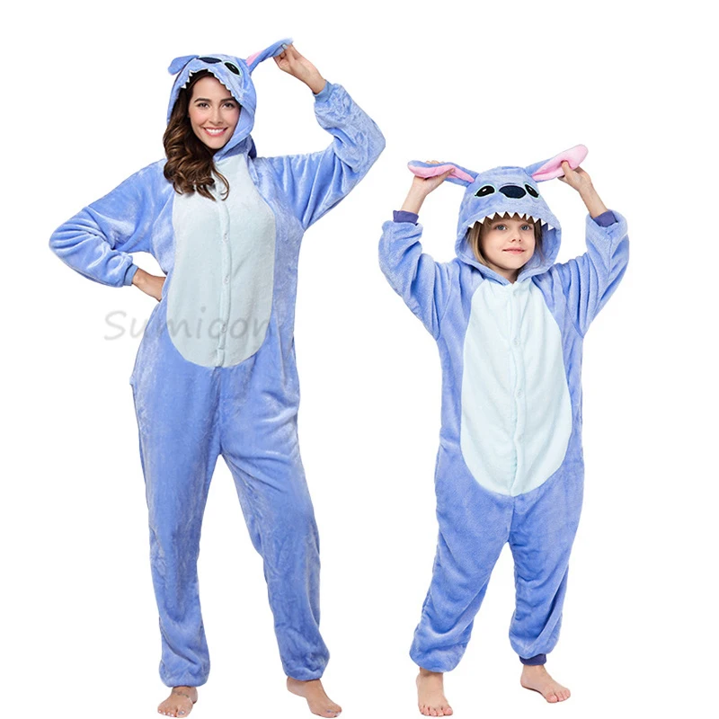 Naujų Gyvūnų Vienaragis Pižama Suaugusiųjų Žiemos Sleepwear Kigurumi Licorne Panda Unicornio Pižamos Moterims Onesie Anime Kostiumais Jumpsuit