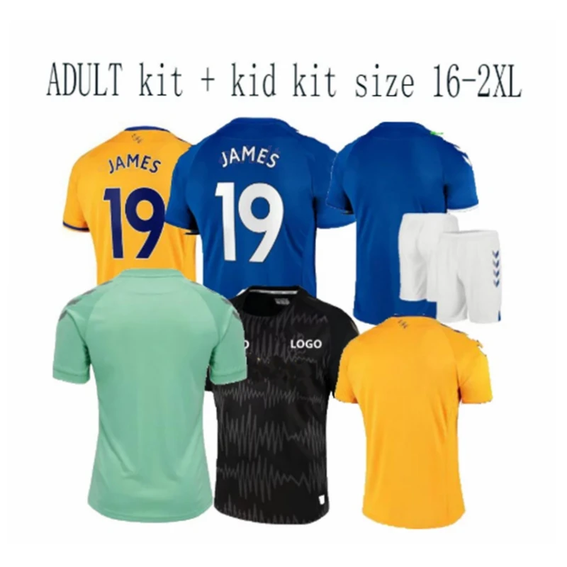 Naujas Adulto camicia 2020 21 Everton Maglie James Doucoure Calvert-Lewin Su Misura ID marškinėliai Jersey Di Alta qualità Degli Uomi