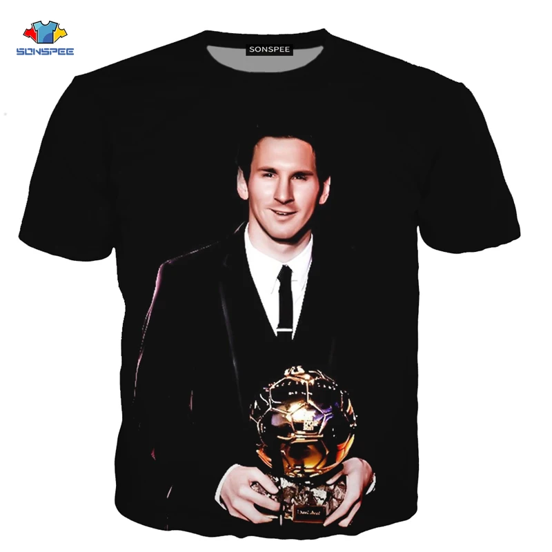 LIASOSO vyriški Marškiniai Messi T-Shirt Vasaros Mados Futbolo Lionelis Messi 3D Spausdinimo Elementas Trumpas Rankovės Harajuku T-Shirt Vaikas Futbolas