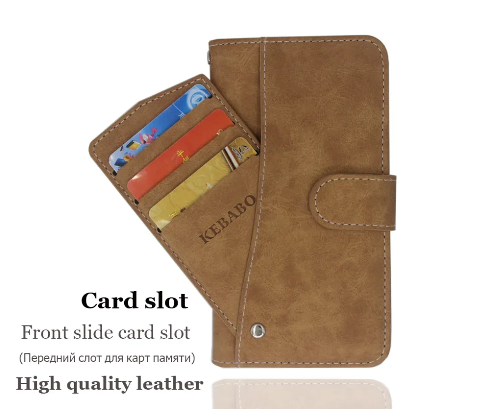 Karšta! UMI Touch X Byloje Aukštos kokybės apversti odinis telefono maišelį padengti atveju UMI Touch X Priekiniai skaidrių kortelės lizdas