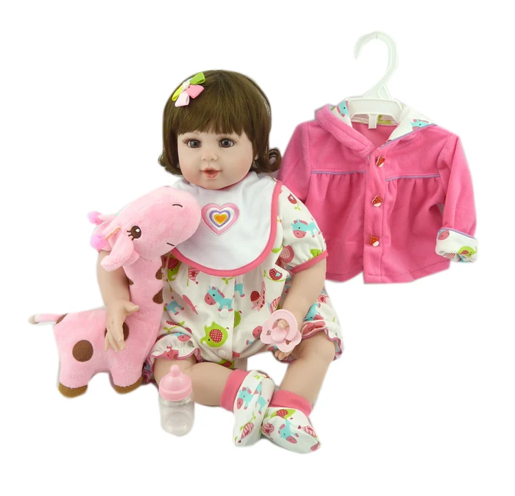 50cm Silikono Reborn Baby Lėlės Kūdikio Tikroviška atgimsta bamblys mergina bebe l.o.l lėlės dovana vaikui žaislus su Apyrankės karoliai