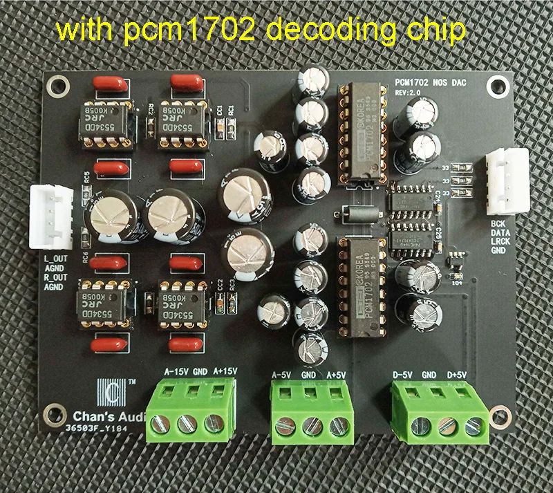 PCM1702 NOS DAC Dekoderis Valdybos Palaiko USB Sąsają 