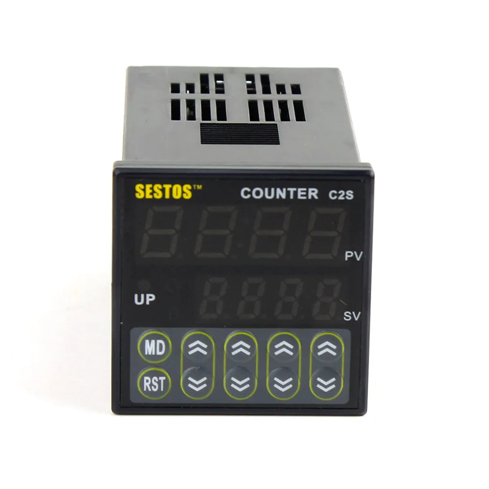 100-240V Sestos 6 Preset Skaitmeninis Anksto Masto Counter Tact Switch Užsiregistruoti 10KPCS Relės Išėjimo CE C2S-R-220