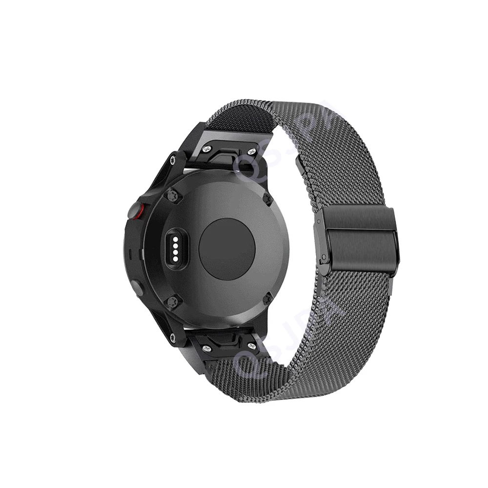 26 22 20MM Watchband Dirželis Garmin Fenix 6S 6X 6 Pro 5X 5 5S 3HR D2 S60 Žiūrėti Greito Atleidimo Nerūdijančio plieno Dirželis Riešo Juostos
