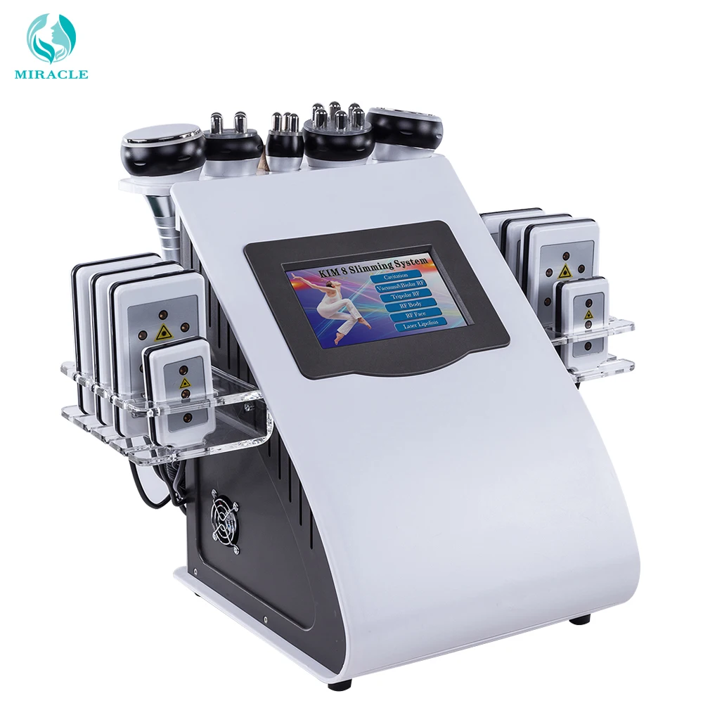 Naujų Produktų CE patvirtintas 6 1 kim 8 lieknėjimo sistema lipolaser vakuumo, ultragarso kavitacijos mašina lieknėjimą