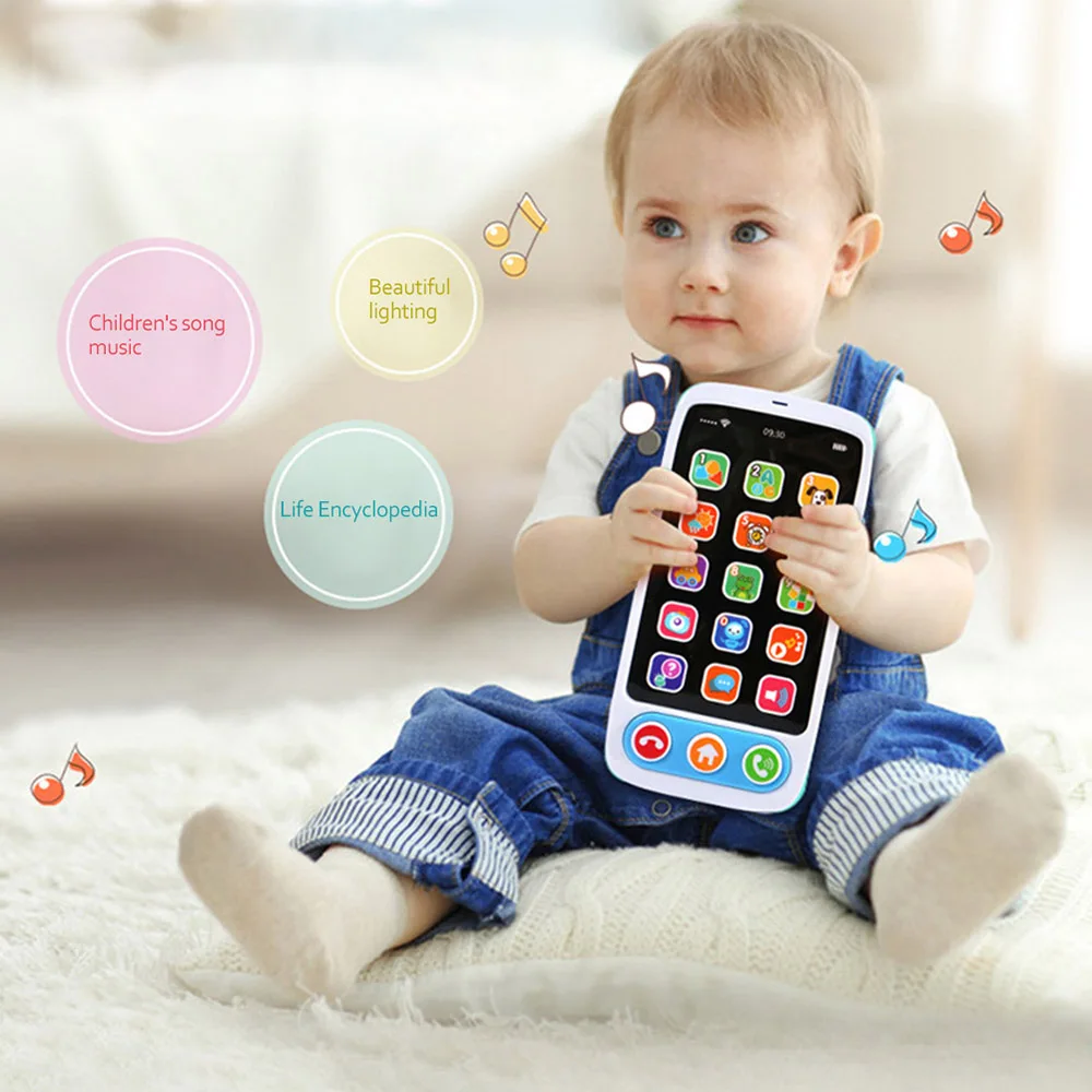 Raminantis Telefoną Su Šviesos Muzika Išmanųjį telefoną Žaislas Kūdikiui 6-36 mėnesių Mokymosi Telefono Žaislas Vaikams Gimtadienio Dovanos