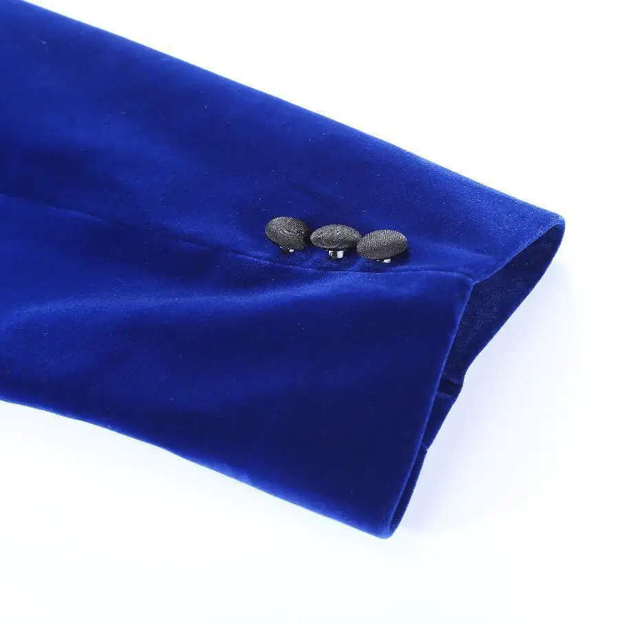 PYJTRL Prekės Mens Classic 3 Gabalus Nustatyti Aksomo Kostiumus Stilingas Bordo Royal Blue Black Vestuvių Jaunikis Slim Fit Smokingas Prom Kostiumas