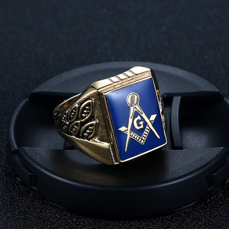 Didmeninė pasididžiavimas žiedas Vyrų signet-žiedas, nerūdijančio plieno žiedai, Didelis aukso vyrų Masinu žiedas bižuterijos laišką mens accesories