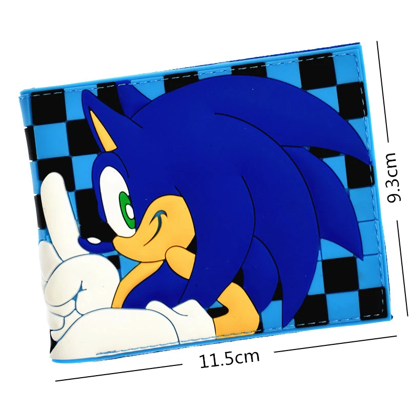 Sonic Piniginės, vyriškos Trumpas Rankinėje Cool Dizaino Piniginės Su Moneta Kišenėje