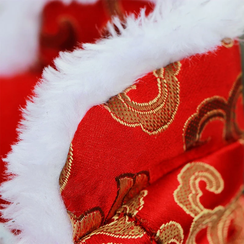 Naujas Sustorėjimas, Šilta Striukė Žiemai Šunų Drabužius Augintinio Kailio Drabužiai Gobtuvu Jumpsuit Šiltų Drabužių Šunims Kinų Stiliaus Tang kostiumas