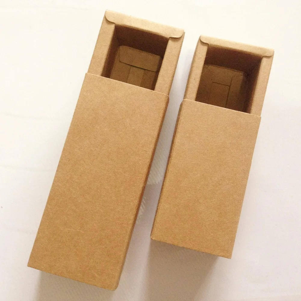 50pcs Kraft Darawer Box Popieriaus Amatų Galia Dovanų Dėžutes, Vestuves Saldainių Pakuotės Kartono Dėžutė Lūpų degtukų Dėžutes