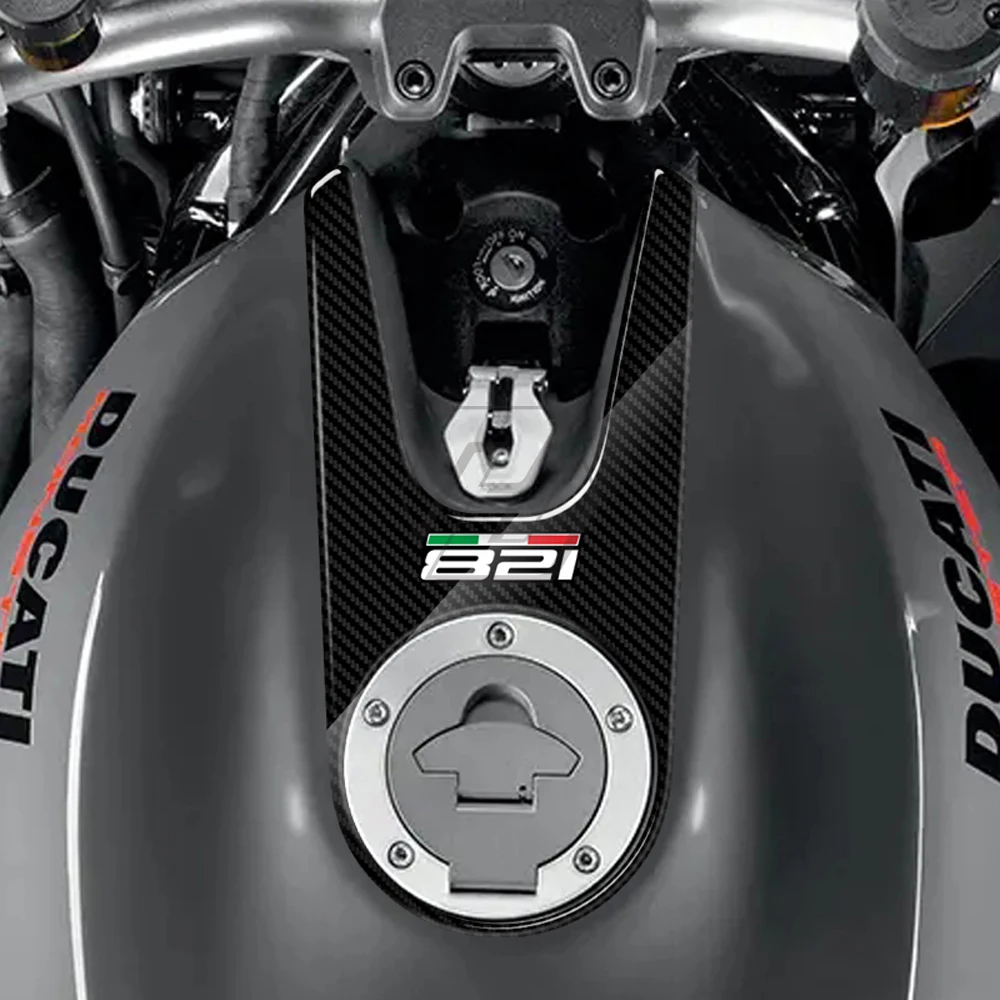Atveju Ducati Monster 821-2017 3D Anglies-atrodo Motociklo Bakas Trinkelėmis Raštas lipdukas, Decal