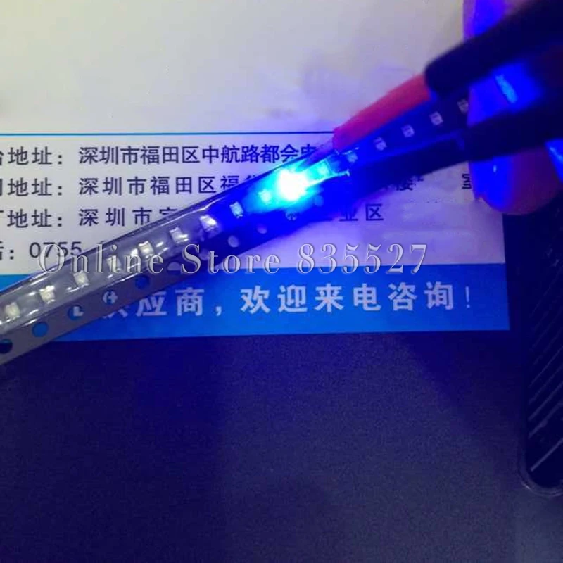1000PCS/LOT 2012 0805 mėlyna 120-150mcd SMD lemputė karoliukai ryškus LED šviesos diodų led pabrėžti lemputė