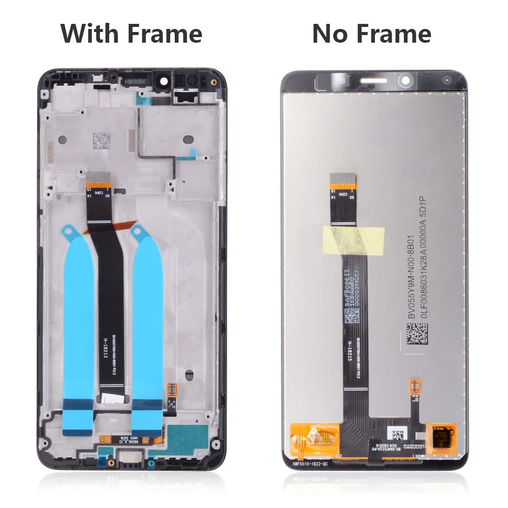 Naujas Patikrintas LCD ekranas Xiaomi Redmi 6A jutiklinis ekranas skaitmeninis keitiklis asamblėjos Redmi 6 lcd Su Rėmu Pakeitimo 5.45 colių