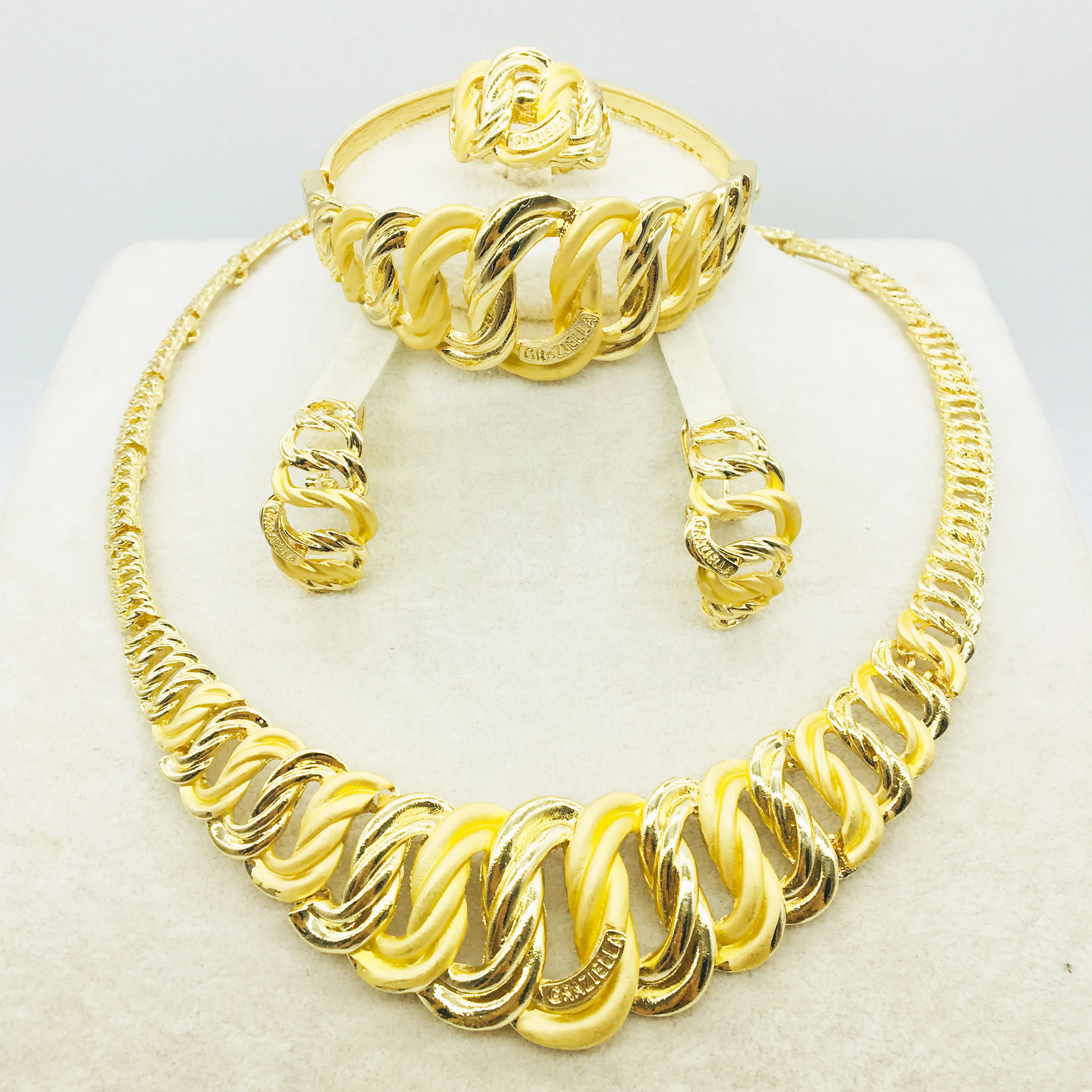 Vestuvių Dovana Nigerija vestuvių Afrikos perlų papuošalų rinkinys, prekės ženklo moterys mados Dubajaus aukso papuošalų rinkinys didmeninė dizainas