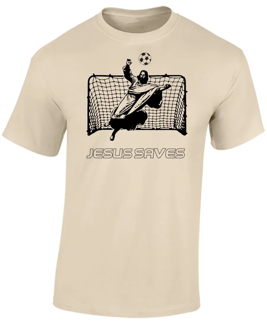 Jėzus Taupo Juokingi Futbolo Vartininko Pirštinės 2019 Dizaino Mens Viršūnes Vasaros Mados Kietas Fitneso T-Shirts