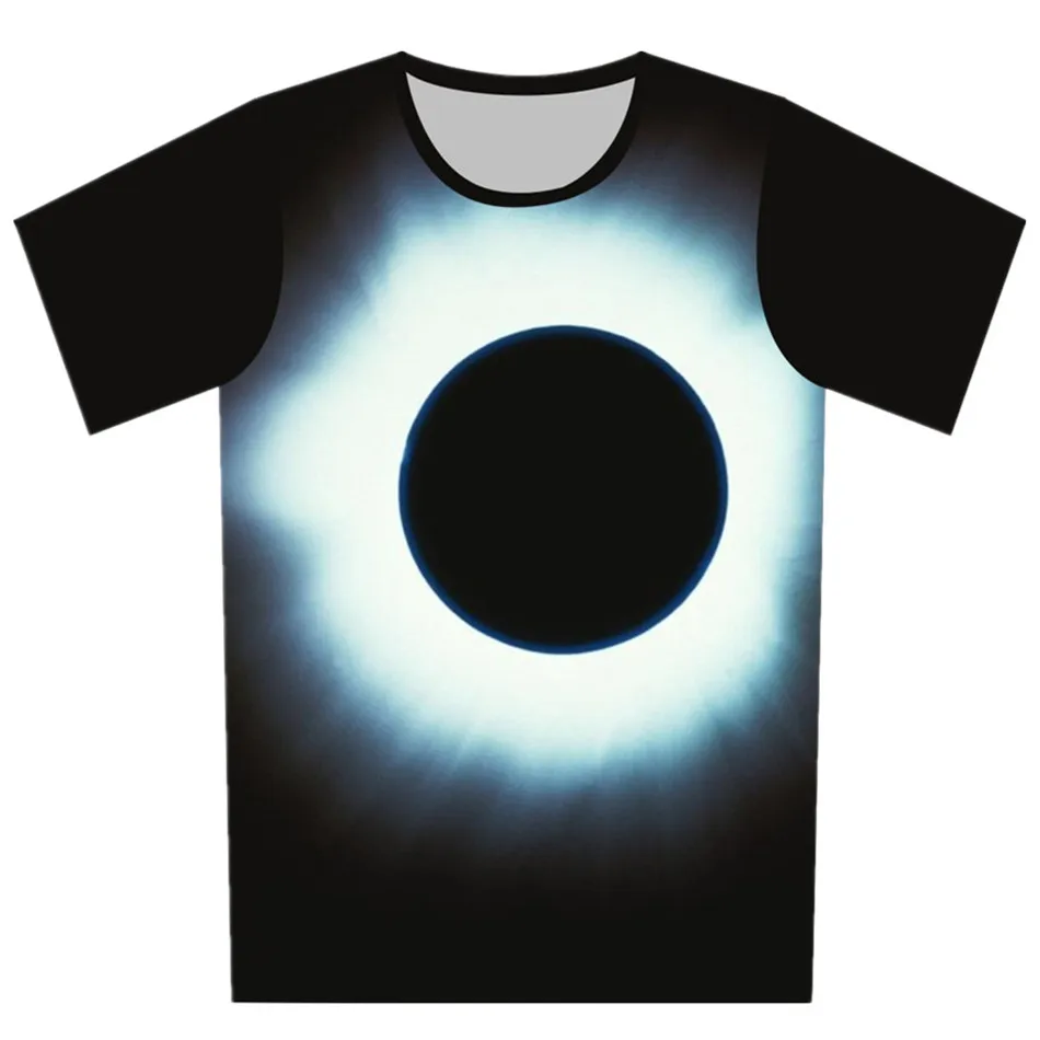 Vaikų Drabužiai Camisetas 3D T-shirt Vaikai Spalvinga Erdvė, Galaxy Mėnulis Debesų Palydovinės Astronautai Spausdinti marškinėliai Berniukams Mergina Tshirts